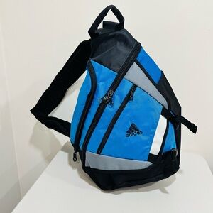 Adidas Sling Backpack Black Blue Gray Load Spring Crossbody Shoulder Strap Logo